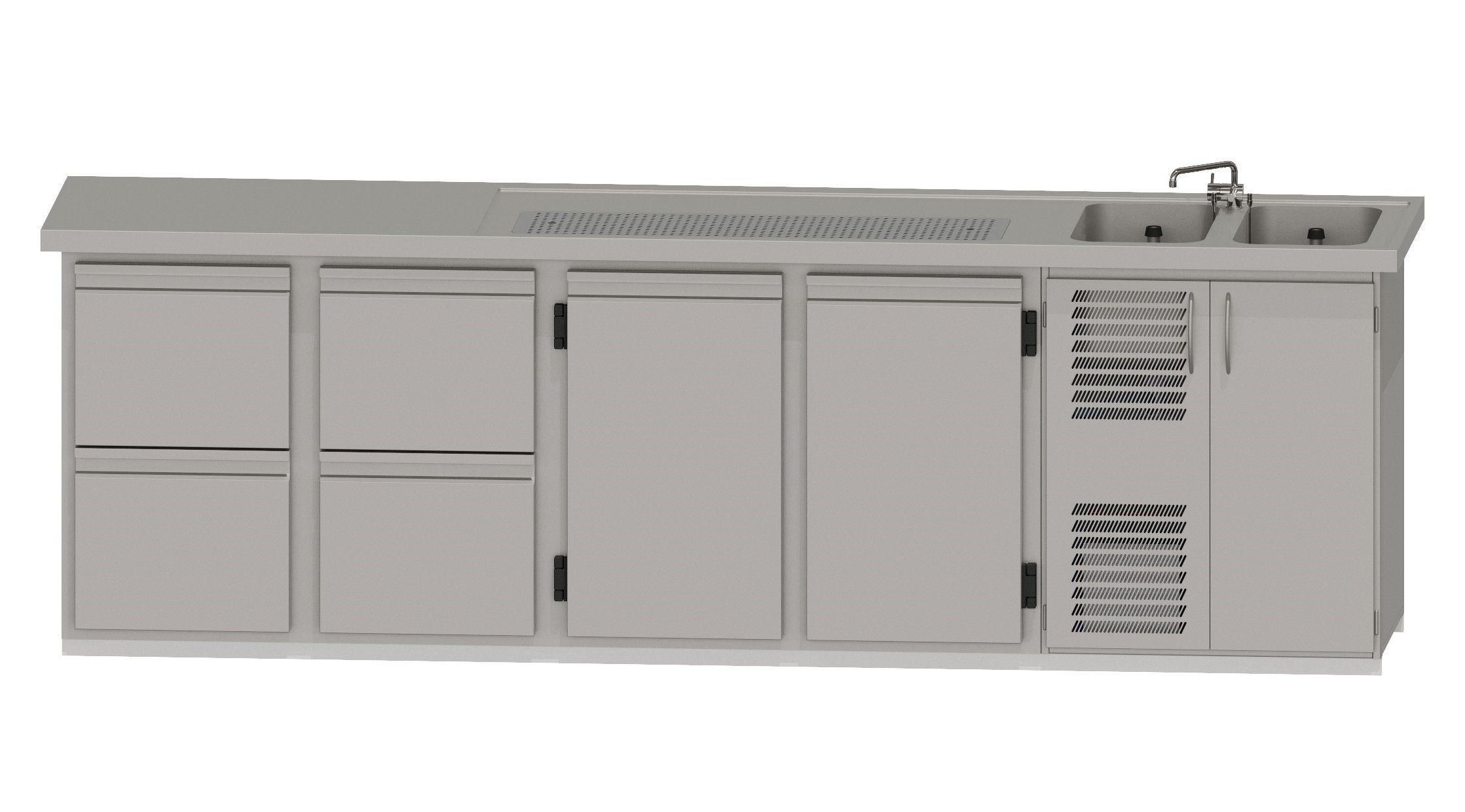 RWM 3050 E ∙ 2 Becken rechts